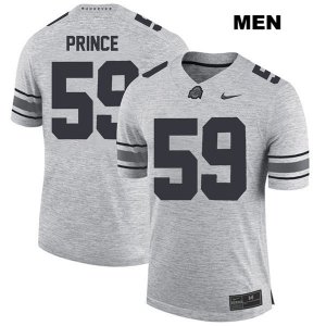Men's NCAA Ohio State Buckeyes Isaiah Prince #59 College Stitched Authentic Nike Gray Football Jersey BM20M21QE